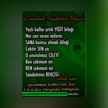 �anakkale Saadetimin Bek�isi 