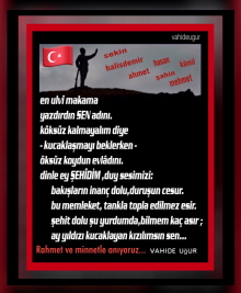 Bu vatan S�ZE minnettard�r / vahideu�ur 