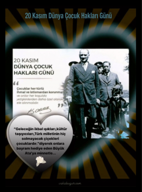 20 Kas�m D�nya �ocuk Haklar� G�n�