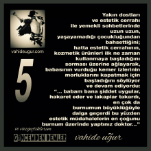 G�NCEMDEN DEMLER / vahide u�ur �ve vazge�tiklerim�vahideugur.com