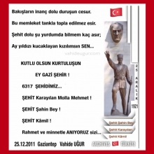 25 Aral�k / Gaziantep / Kurtulu� Sava�� Y�llar� : vahide u�ur