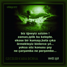 biz i�neyiz zaman iplik / vahideu�ur 
