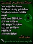 �anakkale Saadetimin Bek�isi 