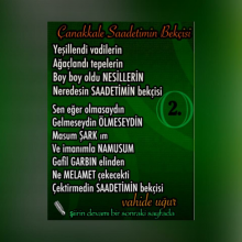 �anakkale Saadetimin Bek�isi 