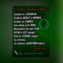 �anakkale Saadetimin Bek�isi 