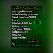 �anakkale Saadetimin Bek�isi 