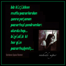 vahide u�ur / G�nl�m�n ��ps�z �z�mleri adl� eserinden S�ZLER� ve ���RLER� vahideugur.com 
