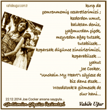 Joe Cocker an�s�na sayg�yla... / vahide u�ur 