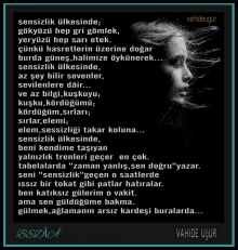 sensizlik �lkesinde...vahideu�ur 