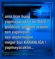 mavi de karanl���n su� orta�� / vahideu�ur 