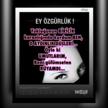 Hep bu y�zden durumsuzlu�um.../ vahide U�UR 